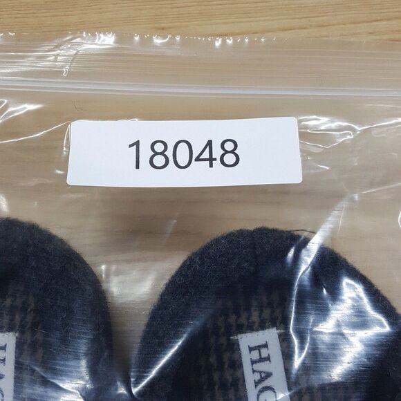 HAGGER Slippers Mens Size 8 - 9 Gray Microsuede Trim Cozy Lined Open Back - Picture 6 of 6